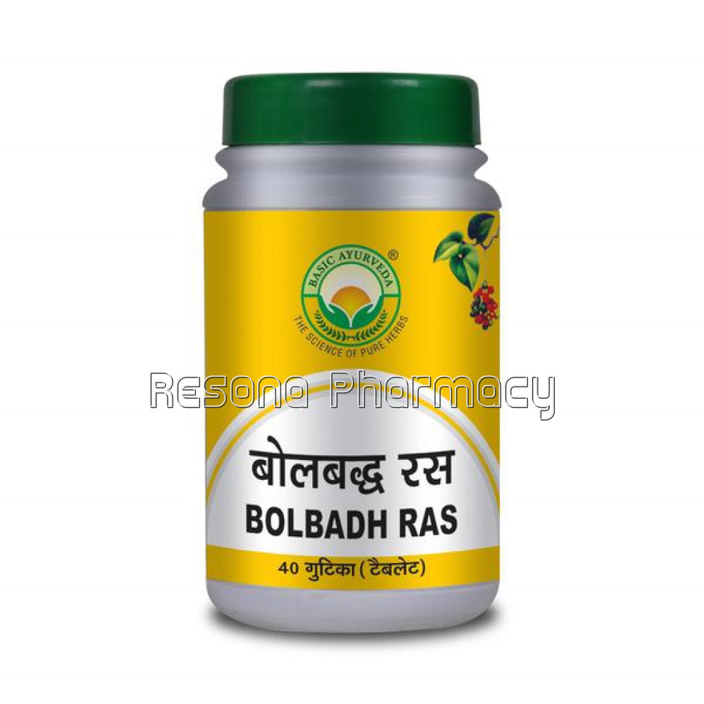 Basic Ayurveda Bol Badh Ras 40 Tablet