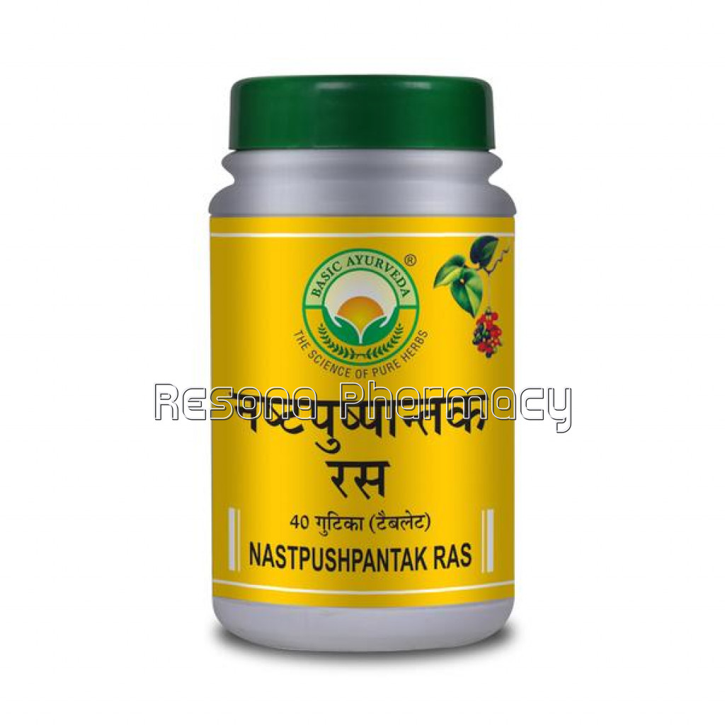 Basic Ayurveda Nast Pushpantak Ras 40 Tablet