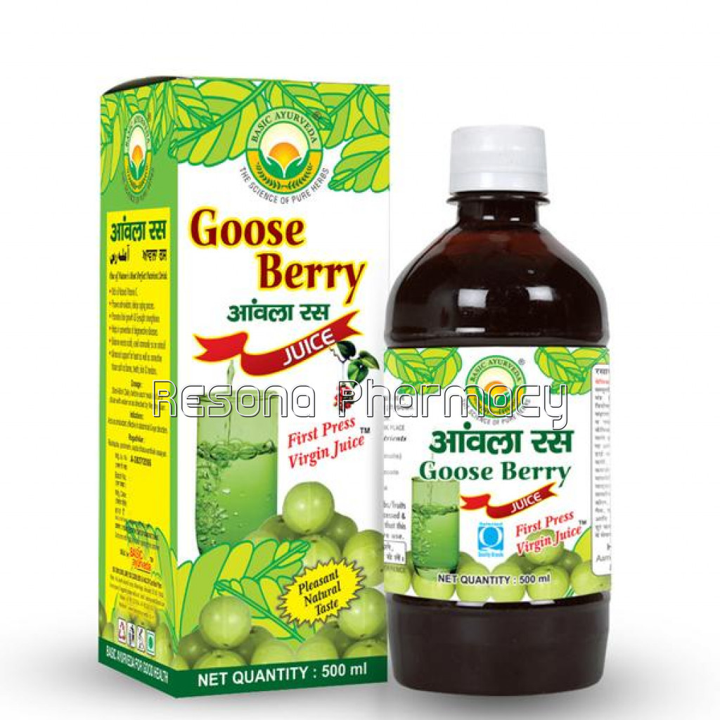 Basic Ayurveda Goose Berry (Amla Ras) Juice 500 Ml