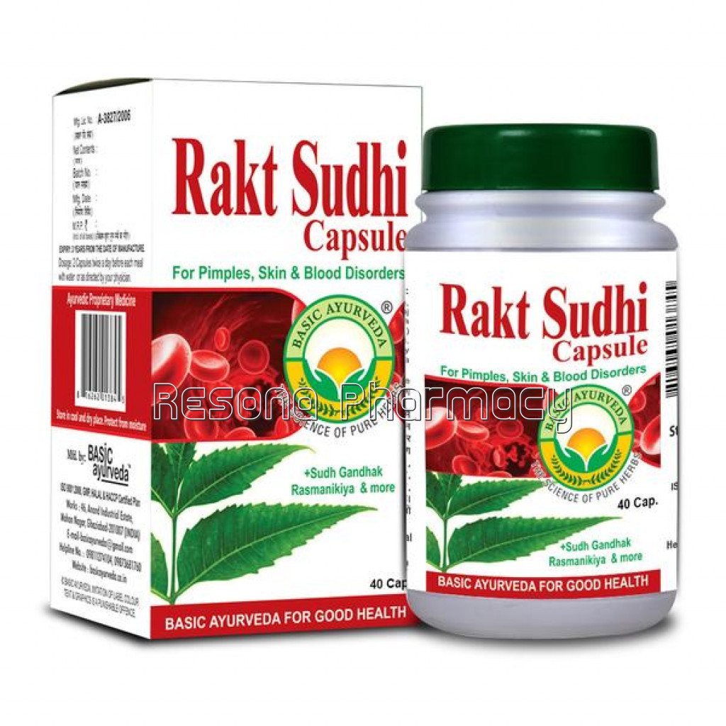 Basic Ayurveda Rakt Sudhi 40 Capsule