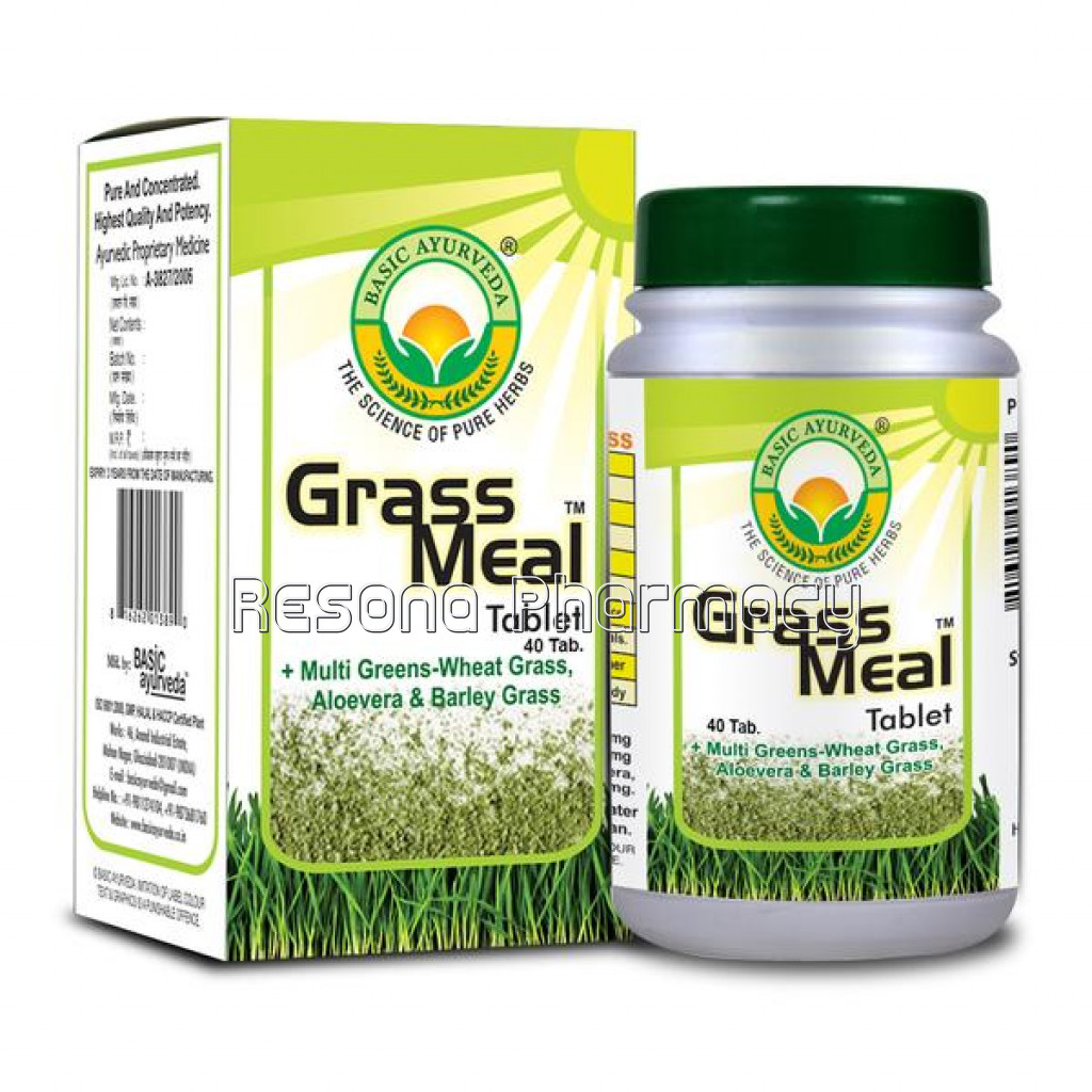 Basic Ayurveda Grass Meal 40 Tablet