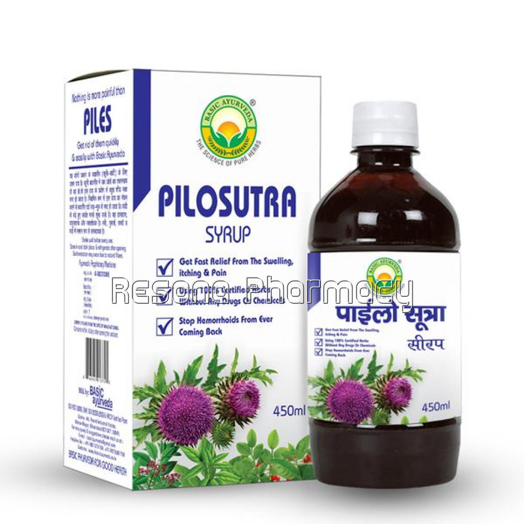Basic Ayurveda Pilosutra Syrup 450 Ml