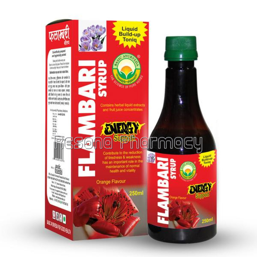 Basic Ayurveda Flambari Syrup Orange 250 Ml