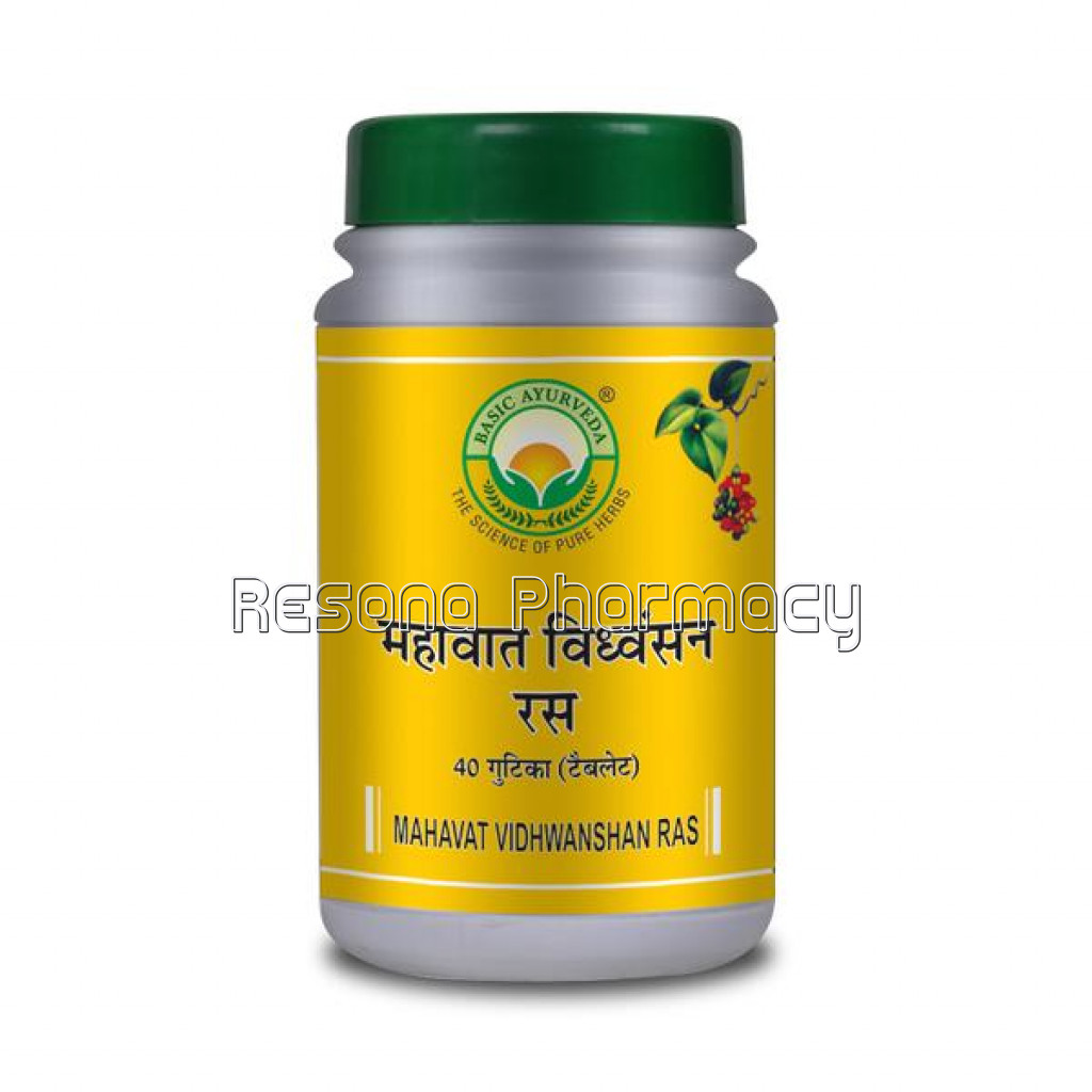 Basic Ayurveda Mahavat Vidhwansan Ras 40 Tablet