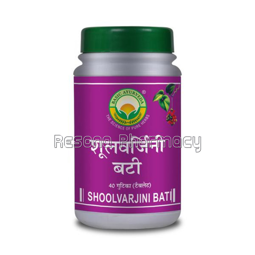 Basic Ayurveda Shoolvarjini Bati 40 Tablet
