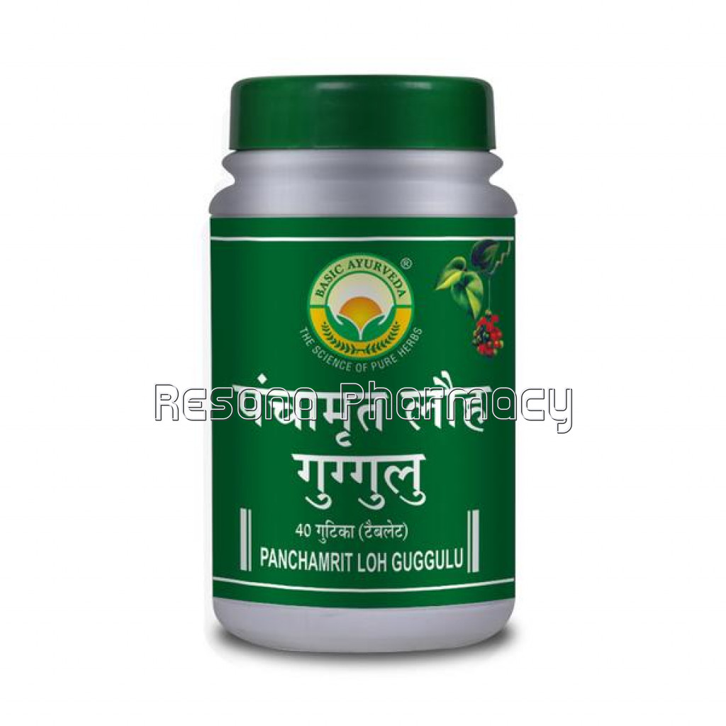 Basic Ayurveda Panchamrit Loh Guggulu 40 Tablet