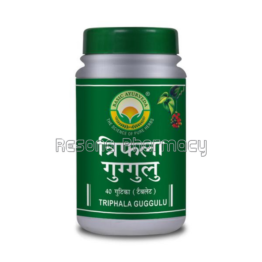 Basic Ayurveda Triphala Guggulu 40 Tablet