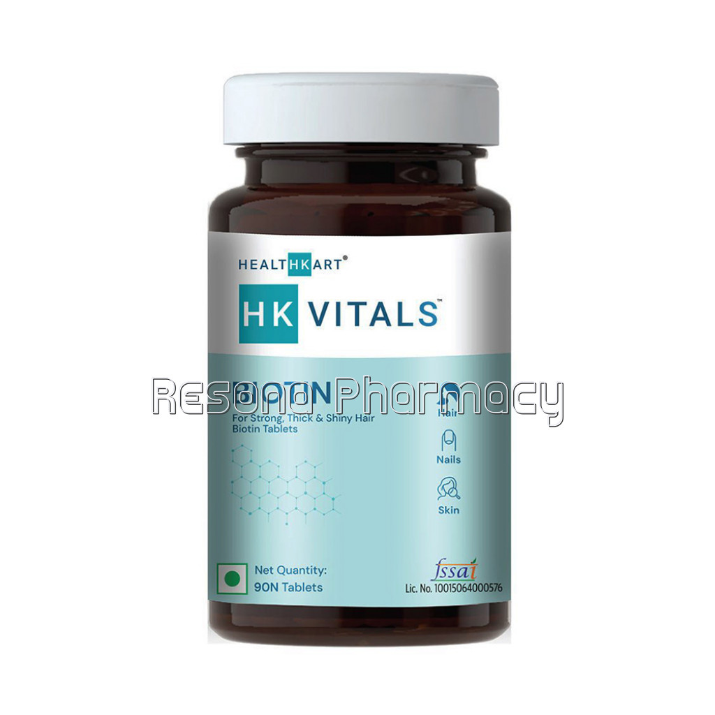 Healthkart Biotin (10000 Mcg), 90 Tablet(S), Unflavoured