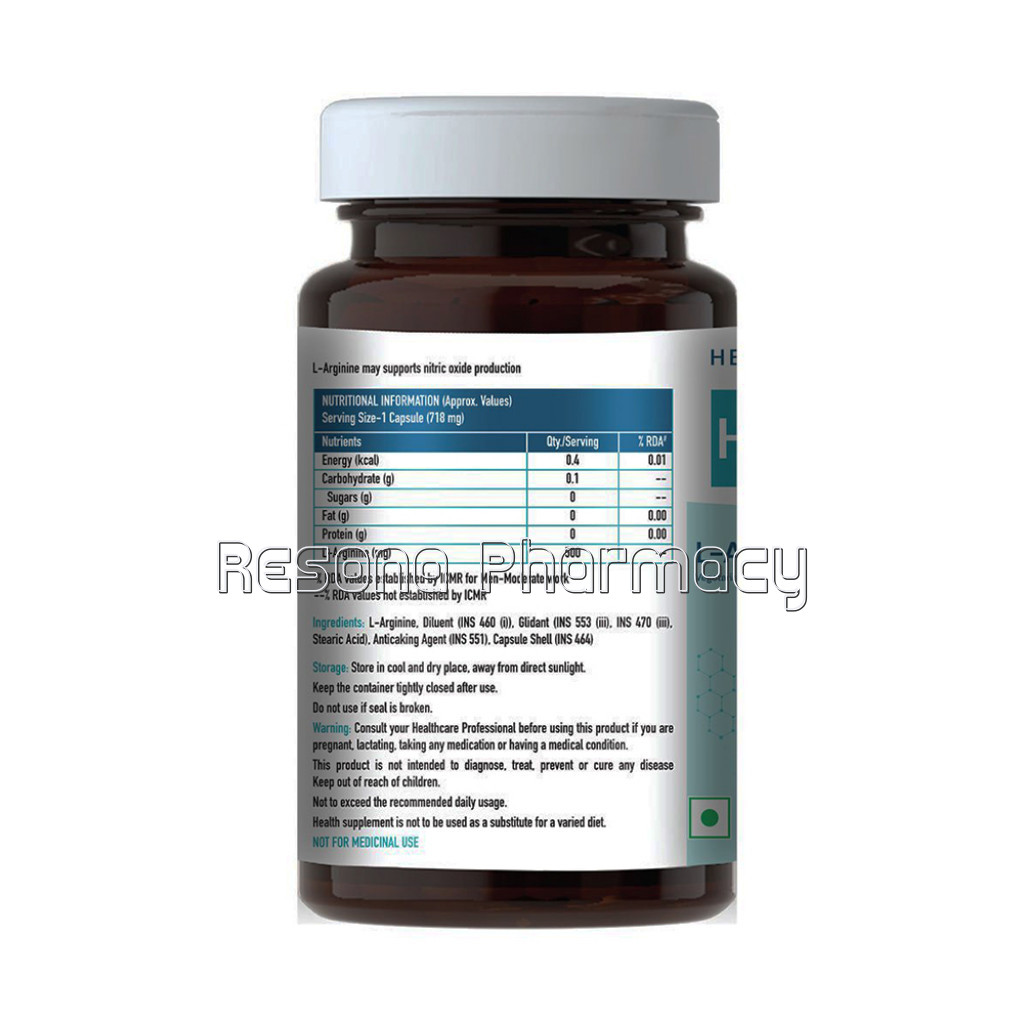 Healthkart Hk Vitals L Arginine, 60 Capsules