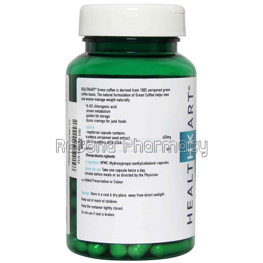 Healthkart Green Coffee Bean Extract, 90 Capsules