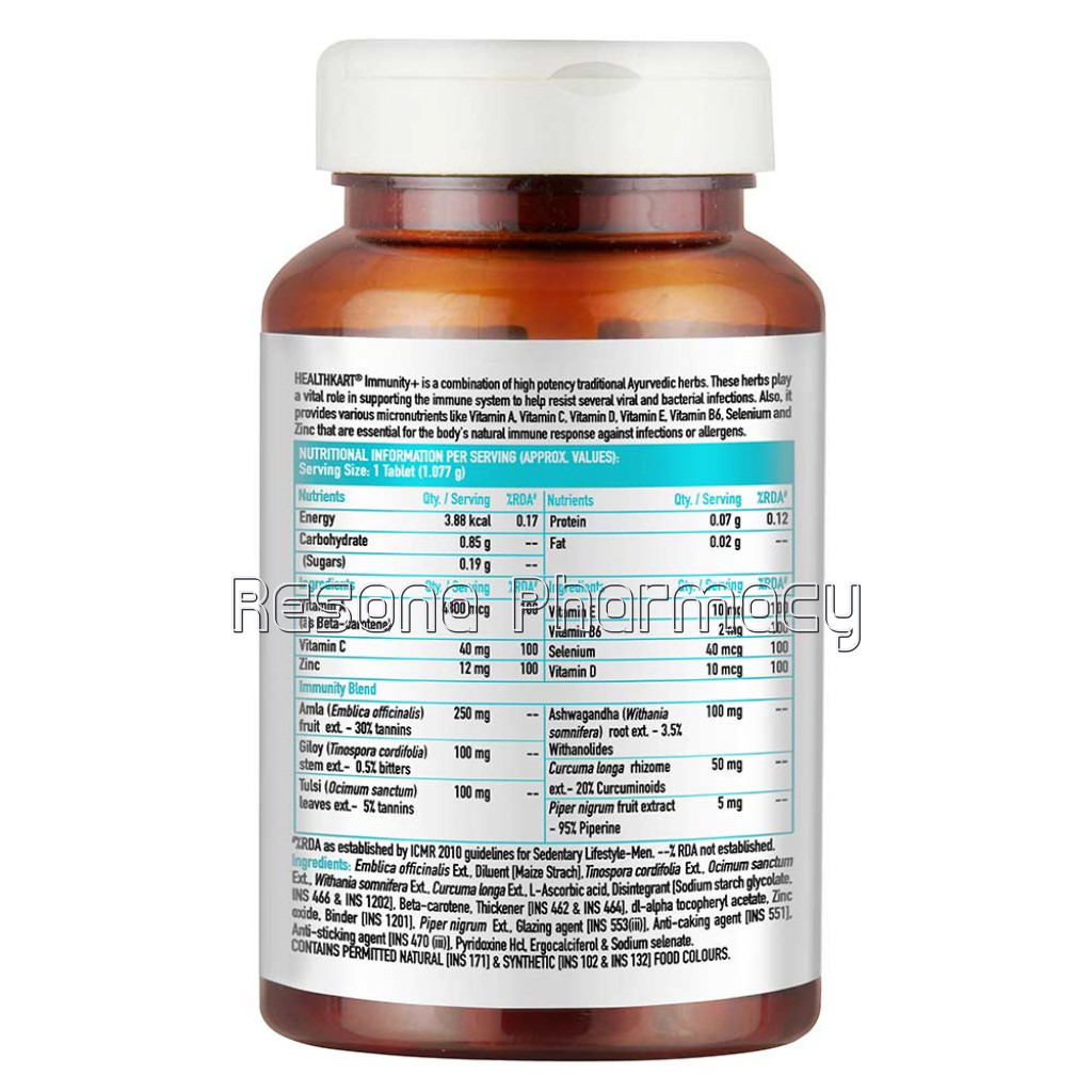 Healthkart Immunity Plus, 60 Tablet(S), Unflavoured