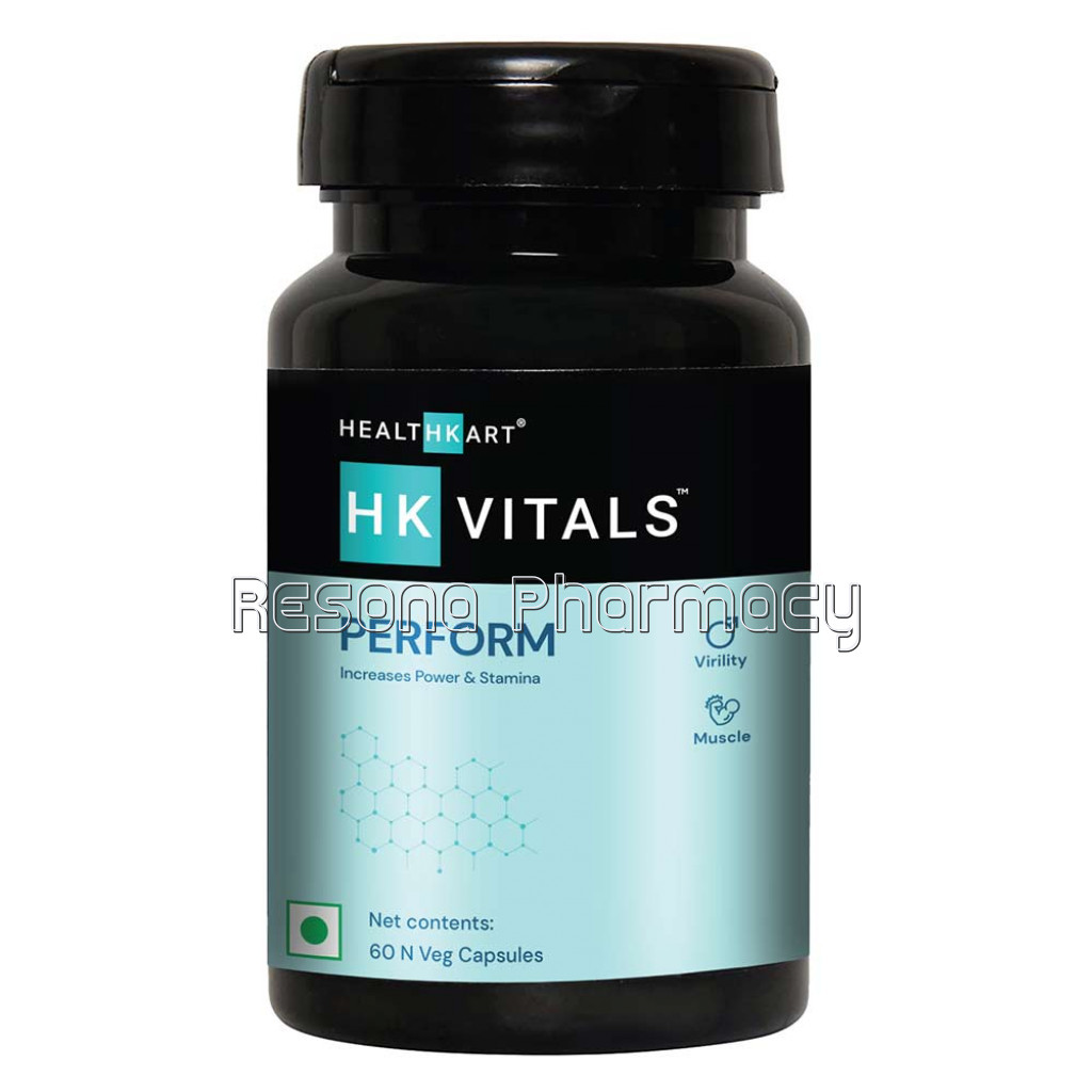 Healthkart Perform (For Stamina Vitality Power and Vigor), 60 Veggie Capsule(S)