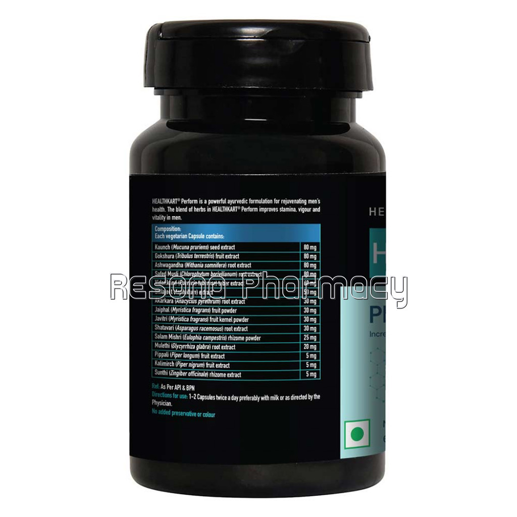 Healthkart Perform (For Stamina Vitality Power and Vigor), 60 Veggie Capsule(S)