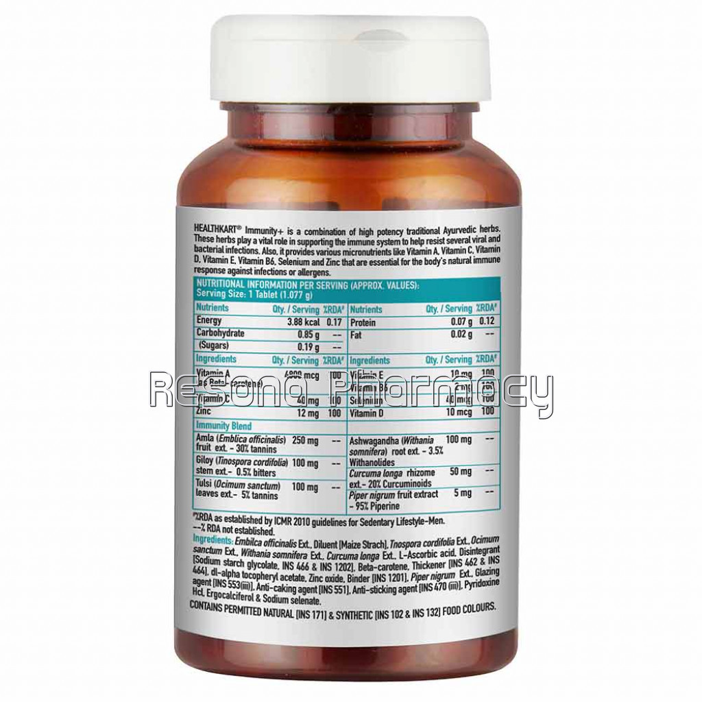 Healthkart Immunity Plus, 90 Tablet(S), Unflavoured