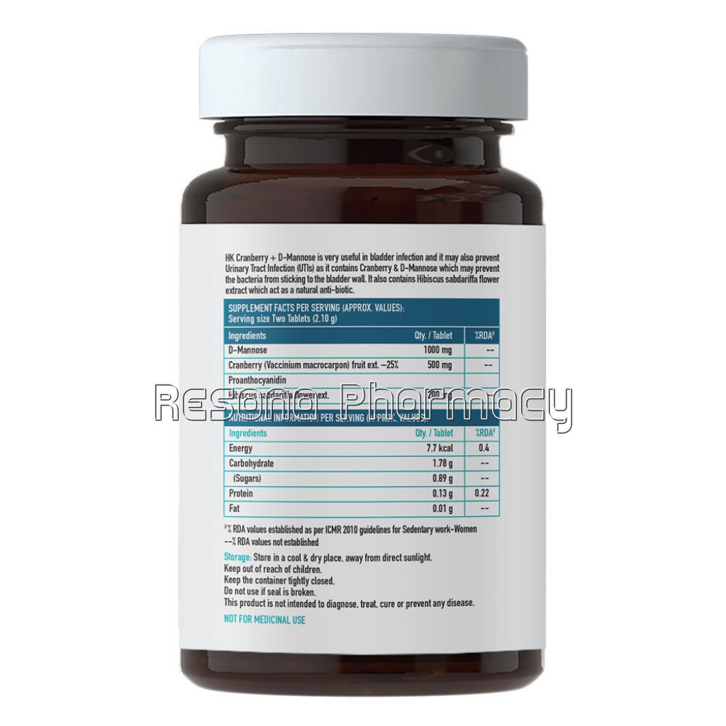 Healthkart Cranberry Plus D Mannose, 60 Tablet(S)