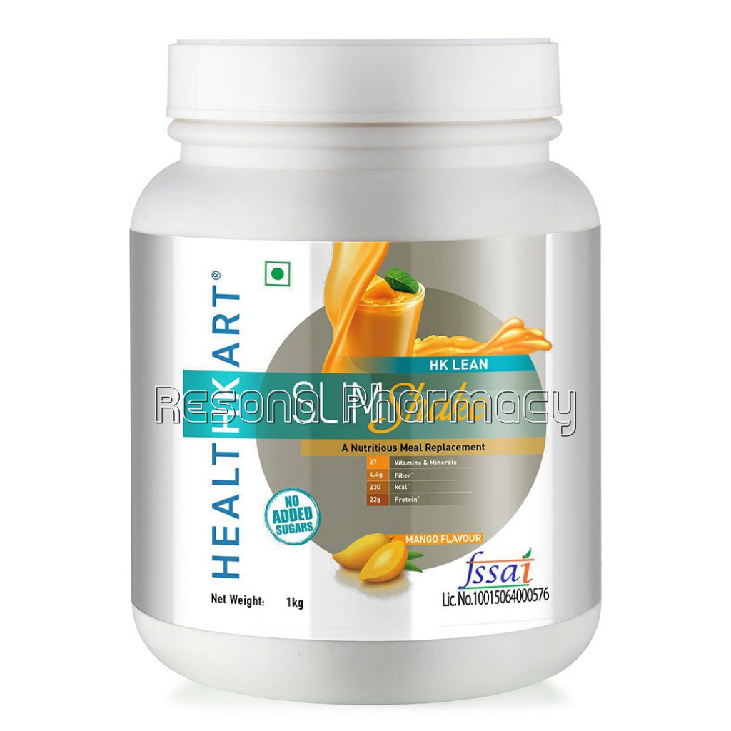 Healthkart Slimshake No Added Sugar, 1 Kg, Mango