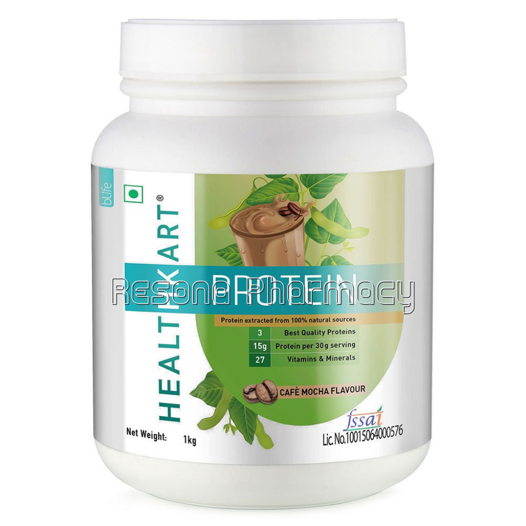 Healthkart Protein With Whey, Soy and Casein, 2.2 Lb, Cafe Mocha