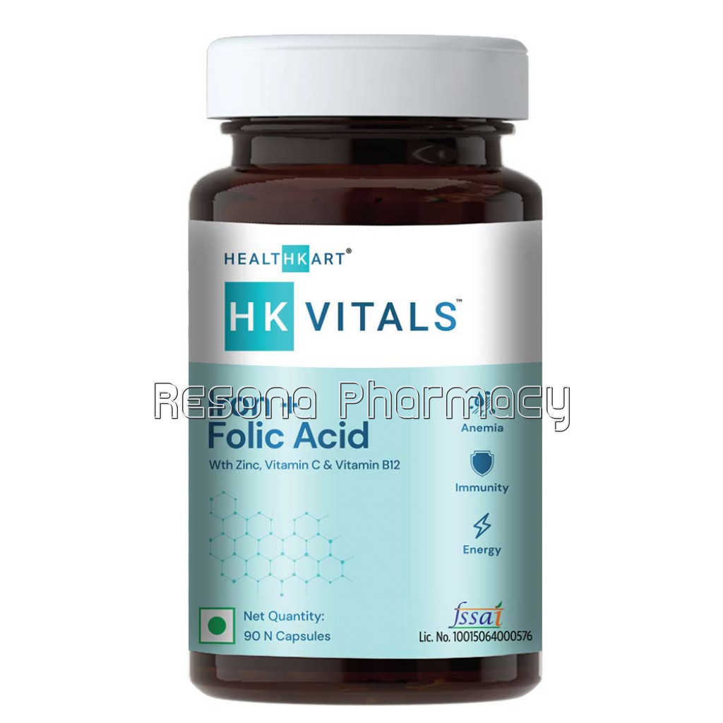 Healthkart Iron Plus Folic Acid, 90 Capsules