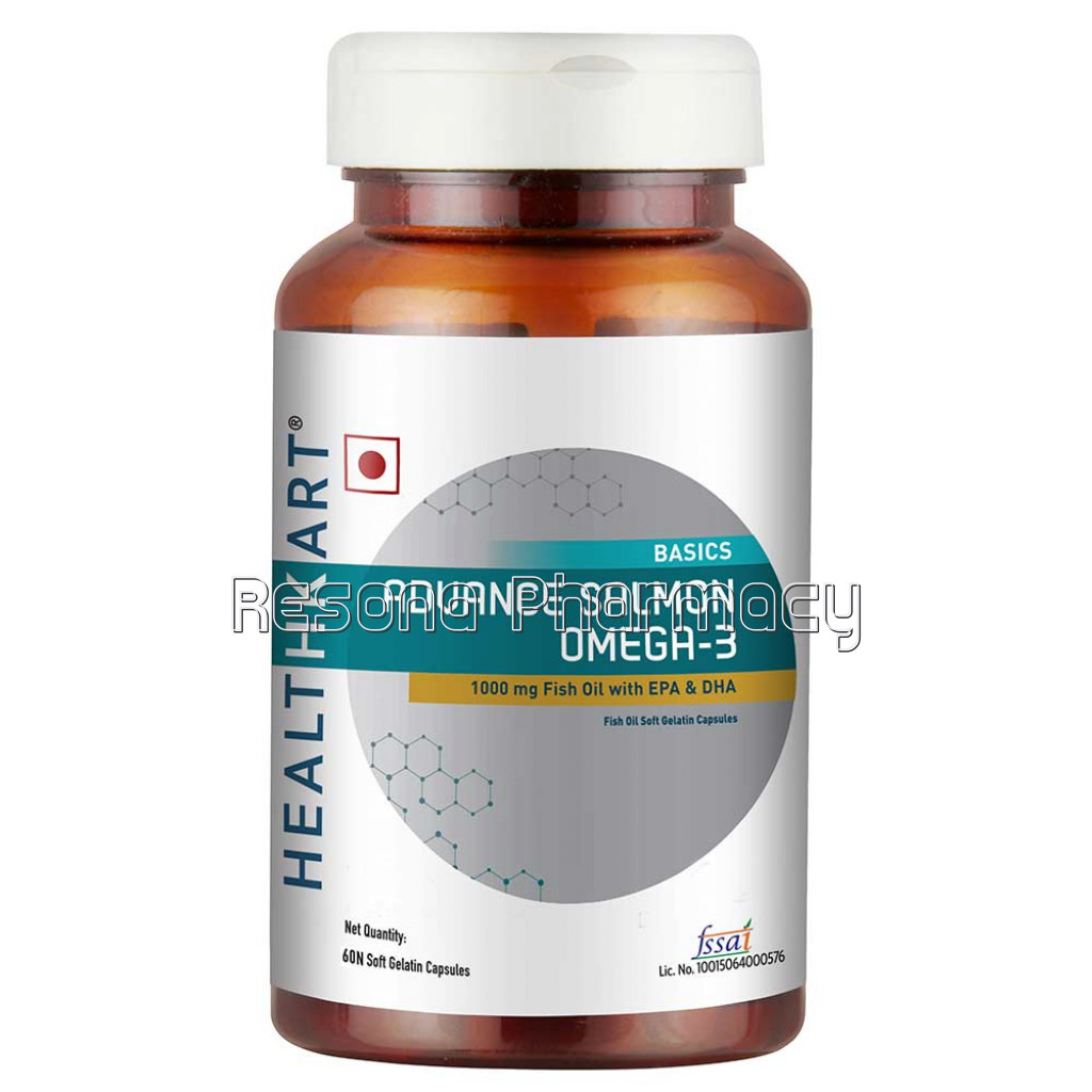Healthkart Advance Salmon Omega 3 Epa 180 Dha 120, 60 Softgels