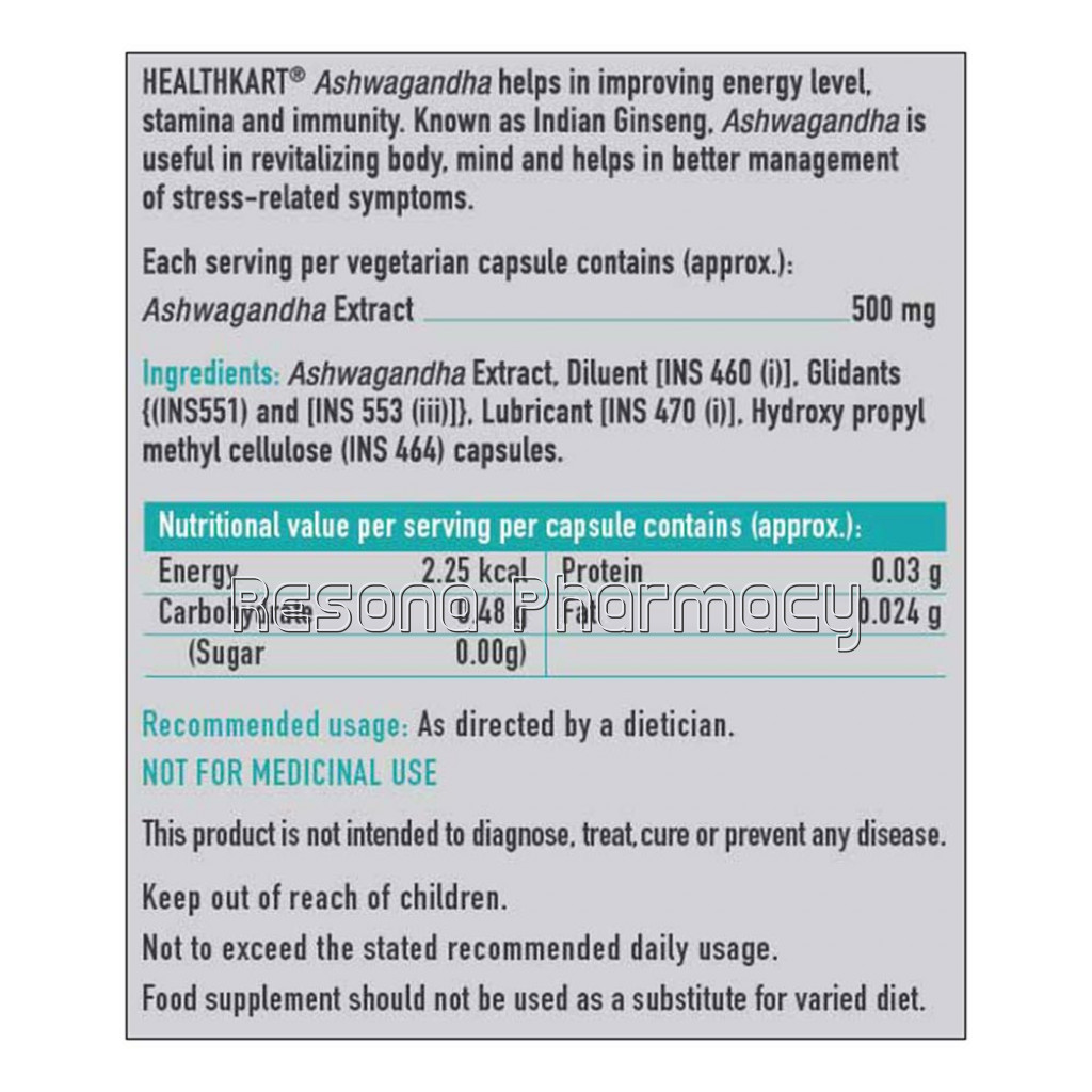 Healthkart Ashwagandha Op, 60 Capsules