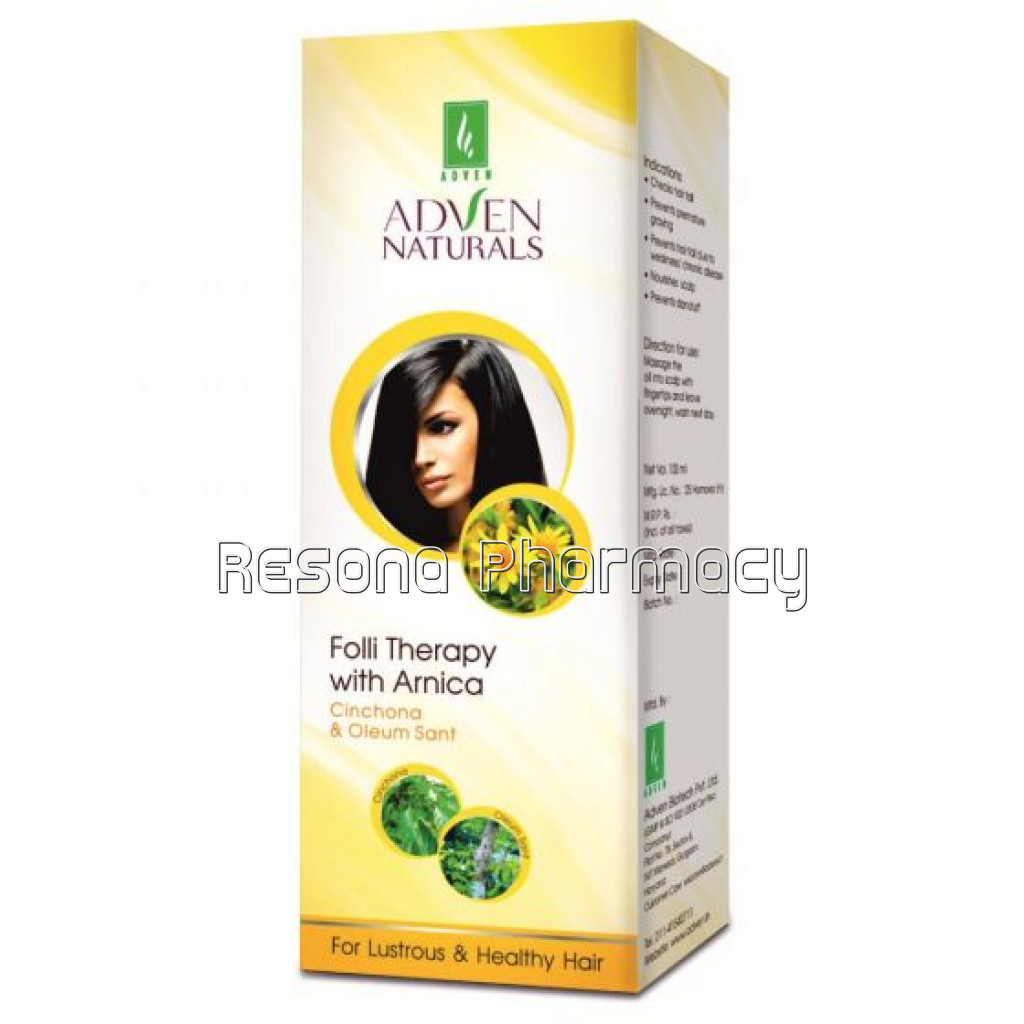 Folli Therapy With Arnica , Cinchona and Oleum Sant Hair Oil 100Ml