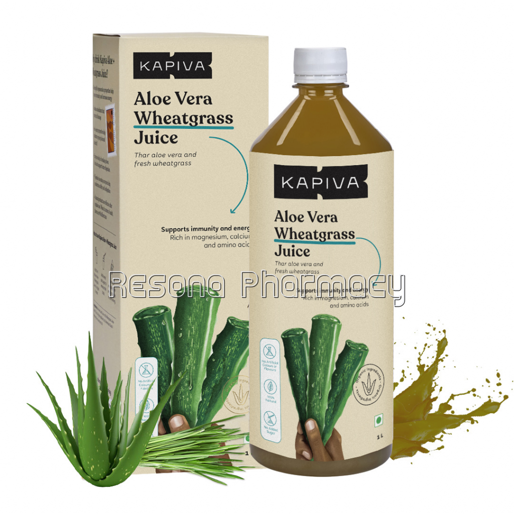 Kapiva Aloe Plus Wheat Grass Juice 1 L