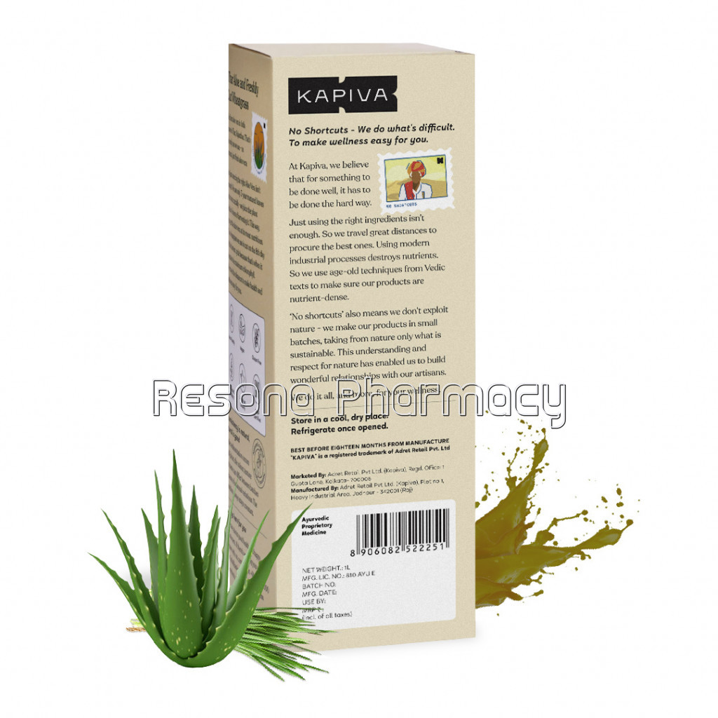 Kapiva Aloe Plus Wheat Grass Juice 1 L