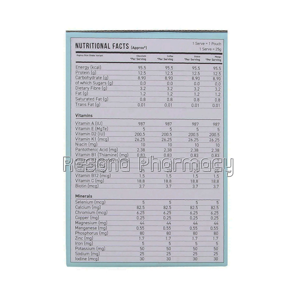 Kapiva Meal Replacement Slim Shake Assortment Pack With 4 Flavours