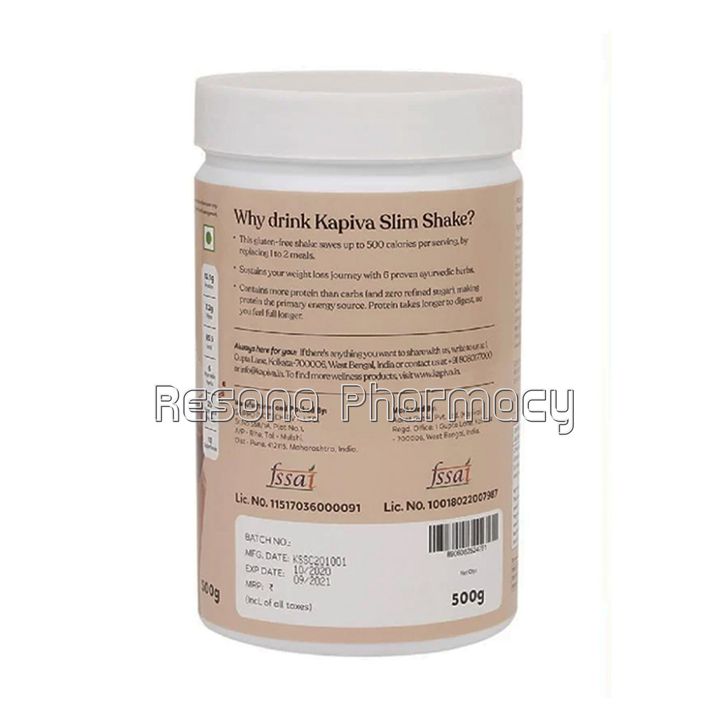 Kapiva Meal Replacement Slim Shake Chocolate 500G