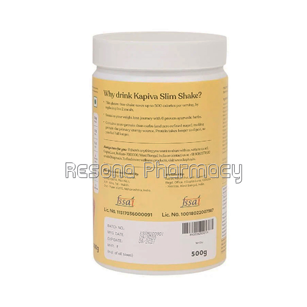 Kapiva Meal Replacement Slim Shake Mango 500G