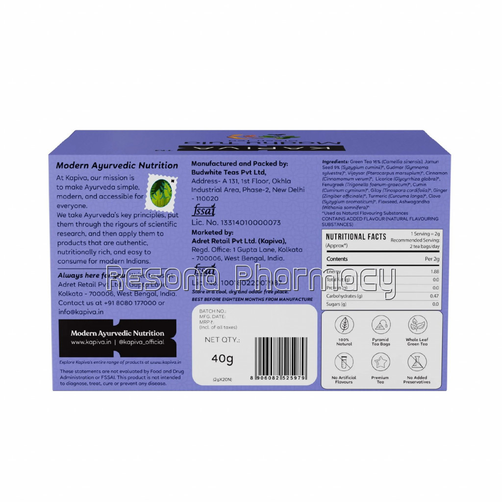 Kapiva Madhu Tula – Blood Sugar Control Green Tea