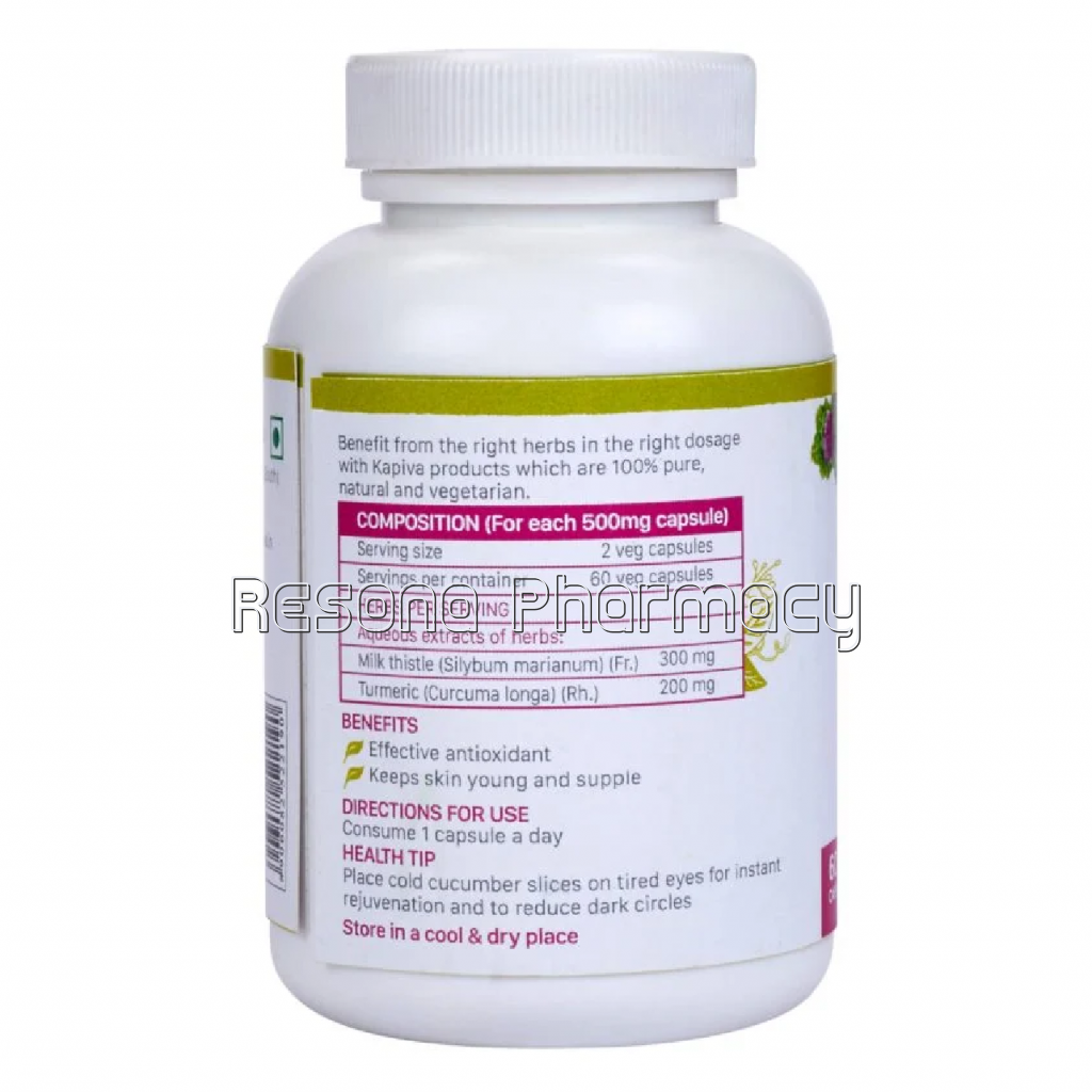 Kapiva Milk Thistle Plus Anti Aging Capsules
