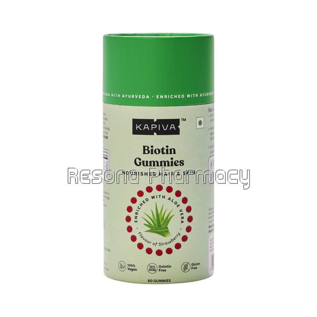 Kapiva Biotin With Aloe Vera Gummies 60