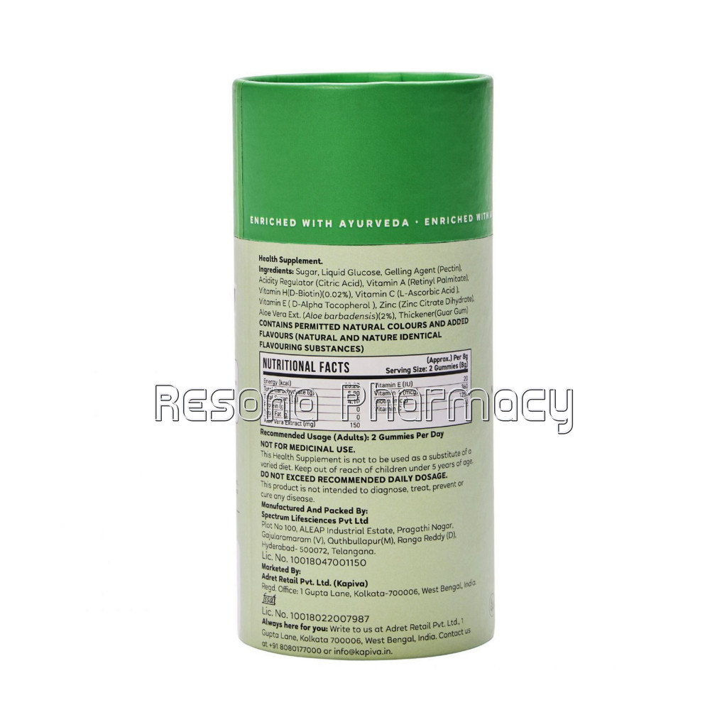 Kapiva Biotin With Aloe Vera Gummies 60