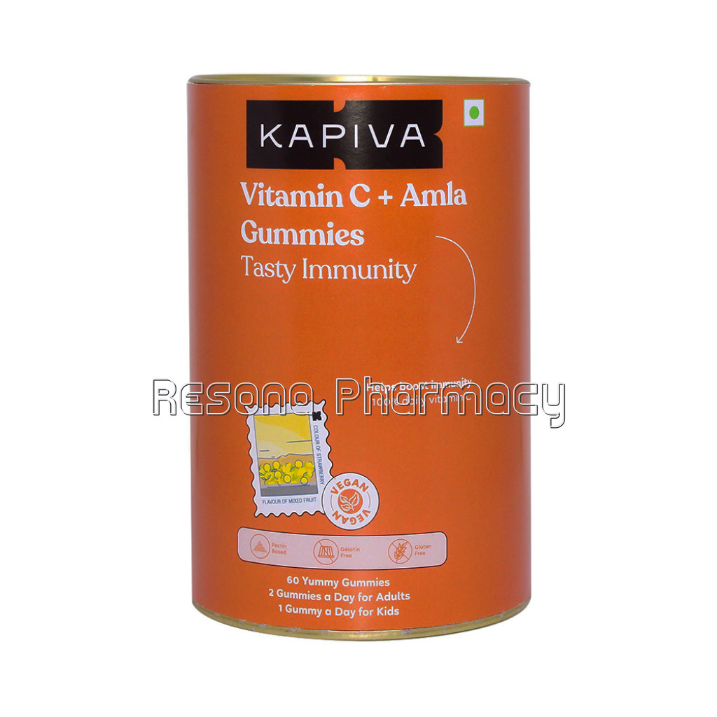 Kapiva Vitamin C Plus Amla Gummies 60 Gummies