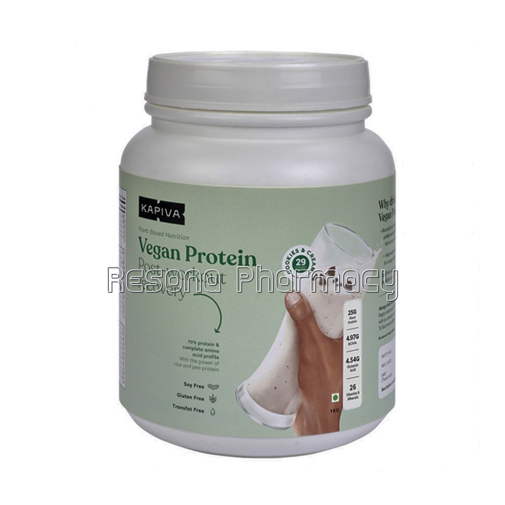 Kapiva Vegan Protein Cookies and Cream 1 Kg