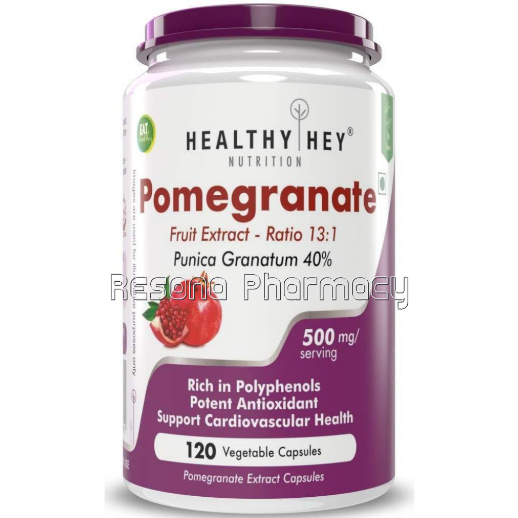 Pomegranate Fruit Extract 500Mg   120 Vegetable Capsules