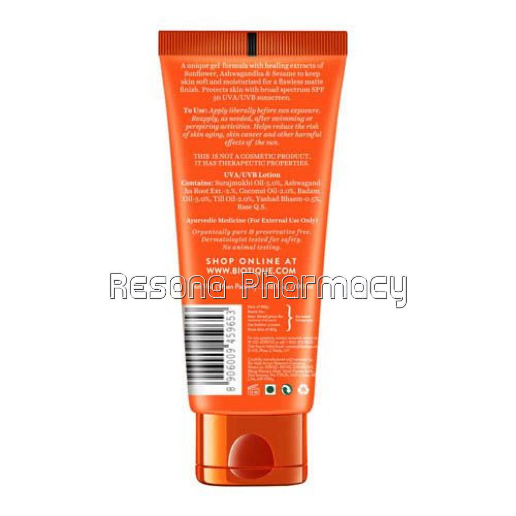 Bio Sunflower Matte Sunscreen Gel 100Ml
