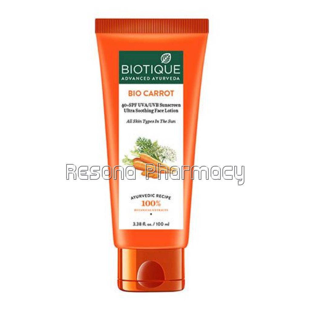 Bio Carrot Sunscreen Face Lotion 100Ml