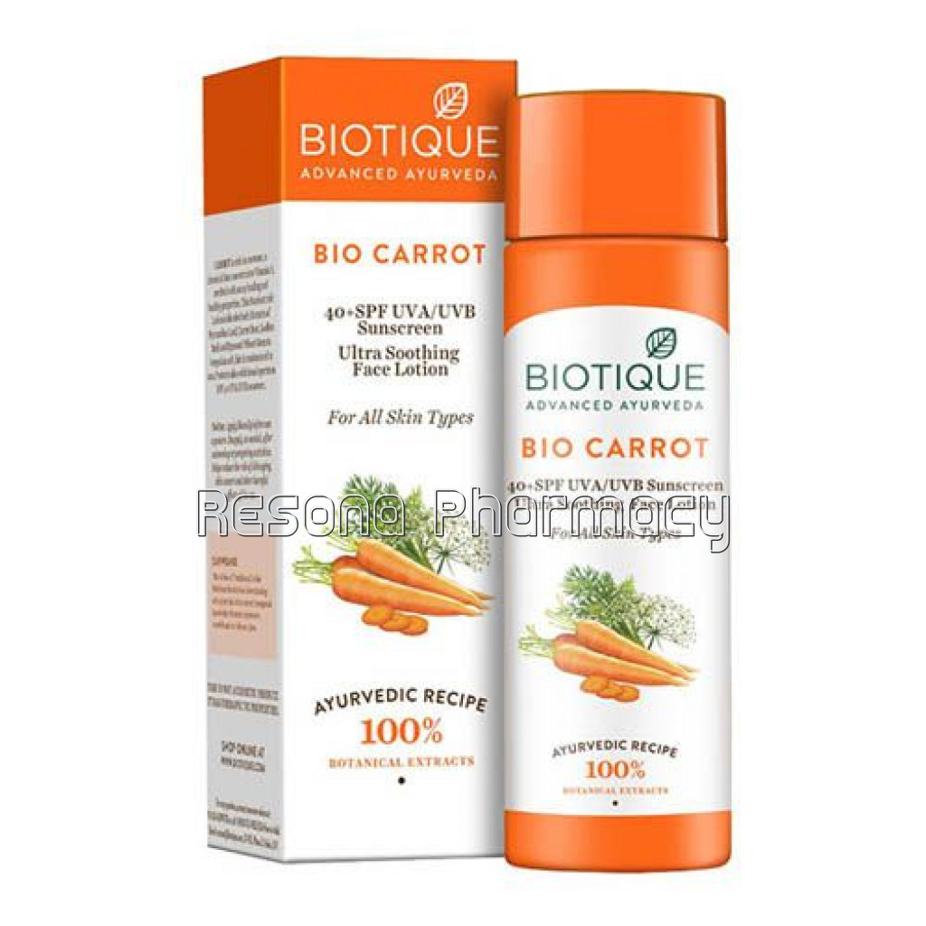 Bio Carrot Sunscreen Face Lotion 120Ml