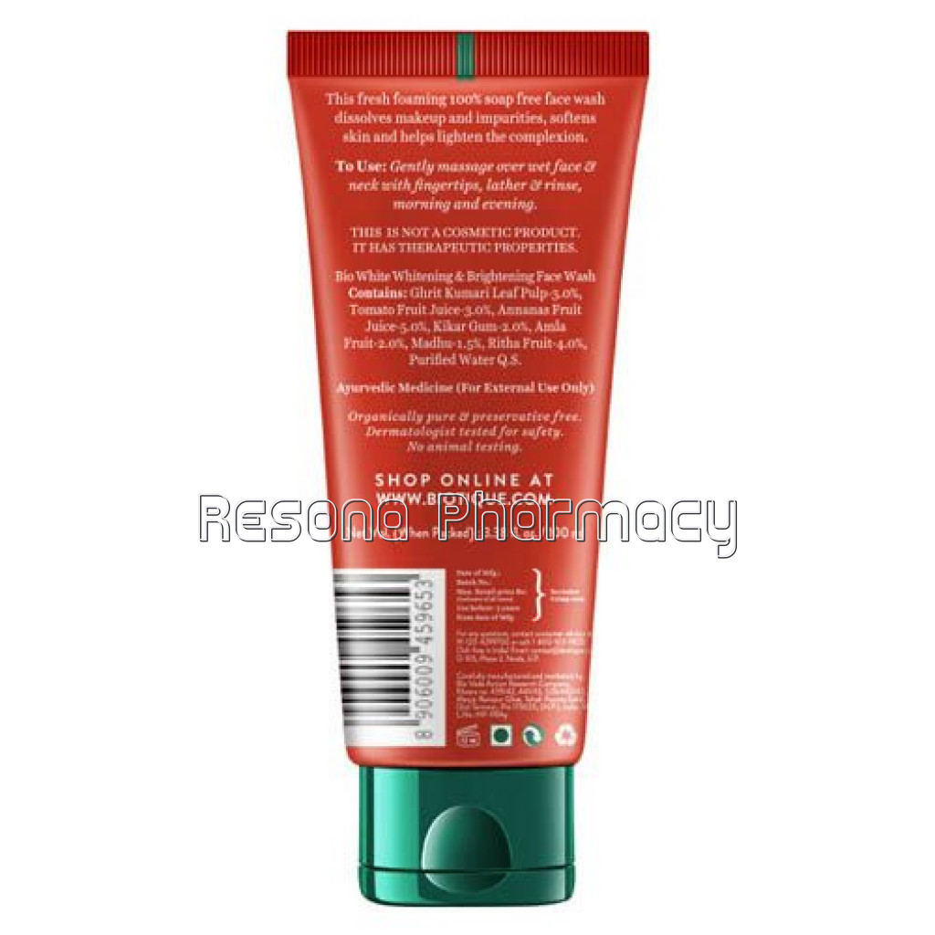 Bio White Whitening Face Wash 100Ml