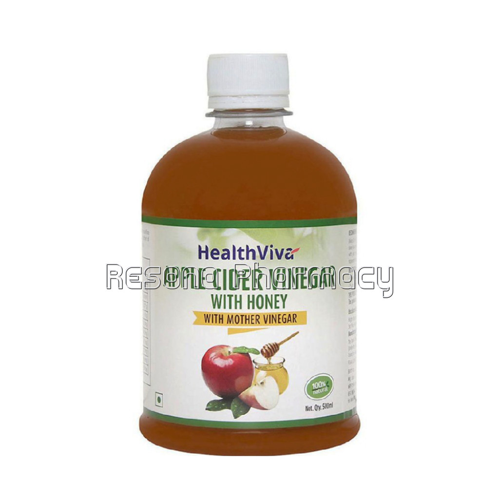 Healthviva Apple Cider Vinegar With Honey, 0.5 L Unflavoured