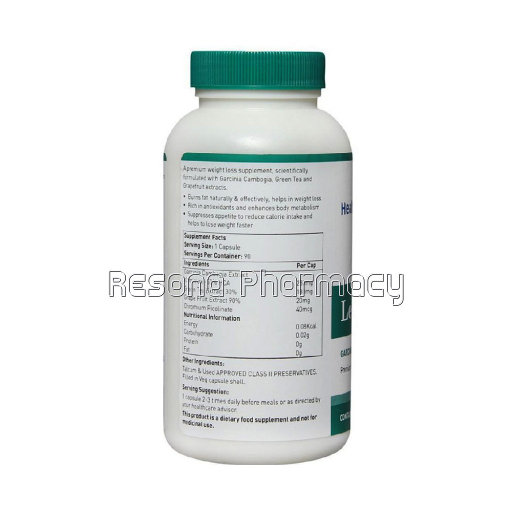 Healthviva Lean (Garcinia and Green Tea), 90 Veggie Capsule(S) Unflavoured