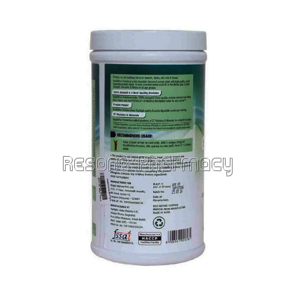 Healthviva All Plant and Milk Protein, 0.88 Lb Chocolate