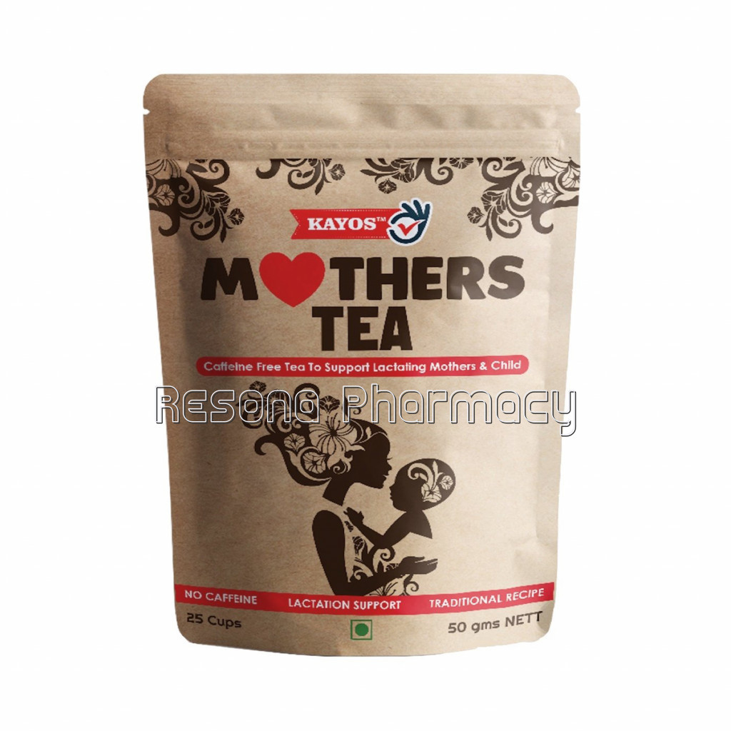 Kayos Mothers Tea For Breastfeeding Mothers – Increase Breast Milk With Caffeine Free Tea To Support Lactating Mothers and Child With Fenugreek, Fennel, Nettle, Chamomile, Moringa, Turmeric – 50G