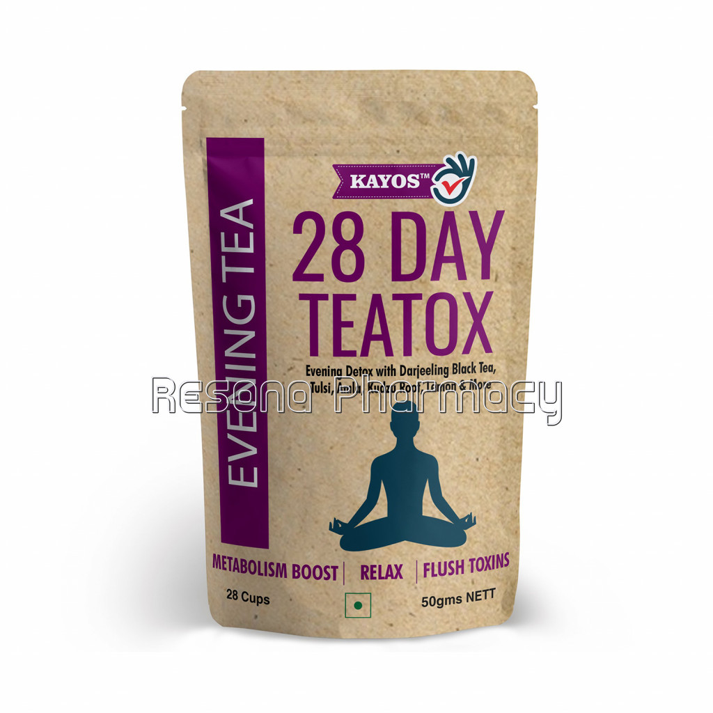 Kayos 28 Day Teatox Evening Tea For Metabolism Boost   50G