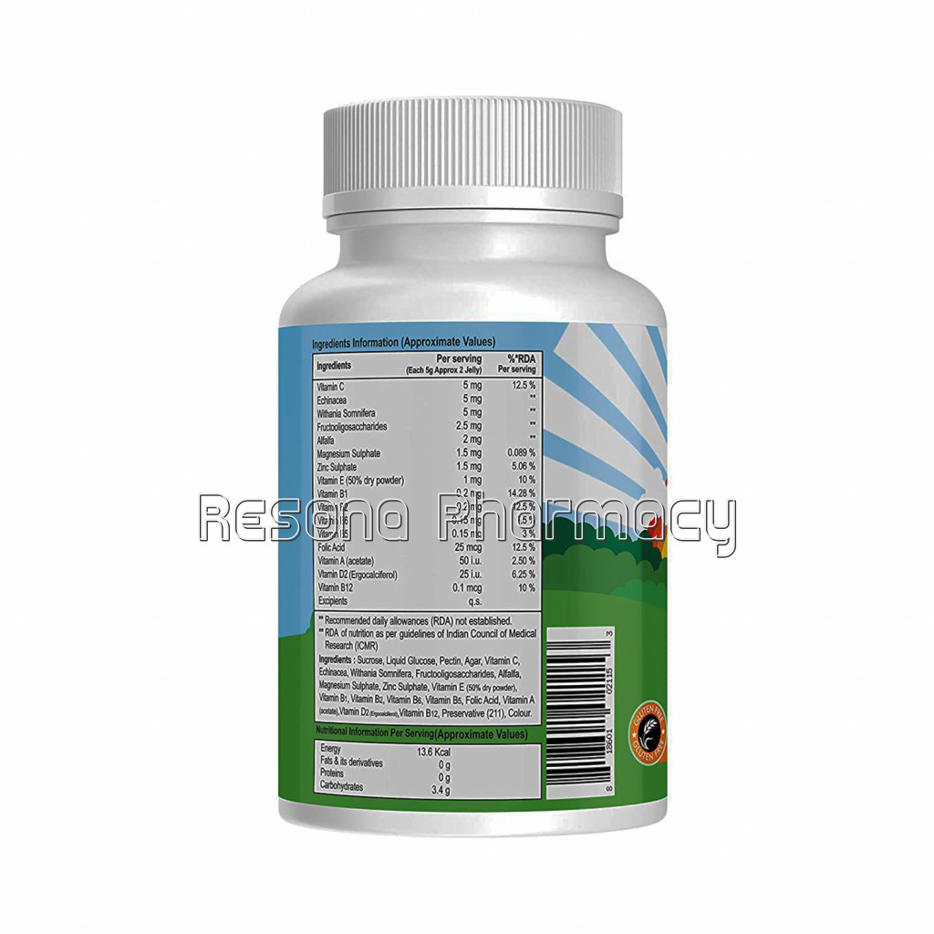 Kayos Multivitamin Gummies For Kids, Teenagers, Adults With Vitamin C, D, B12, Zinc, Magnesium For Immunity, Brain and Growth   Gluten Free For Men and Women