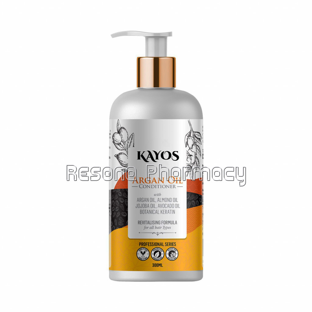Kayos Botanicals Argan Oil Conditioner For Hair   No Sulfates No Parabens With Keratin For All Hair Types   300Ml