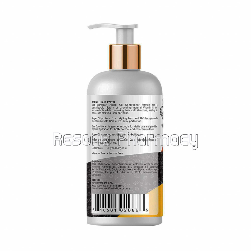 Kayos Botanicals Argan Oil Conditioner For Hair   No Sulfates No Parabens With Keratin For All Hair Types   300Ml