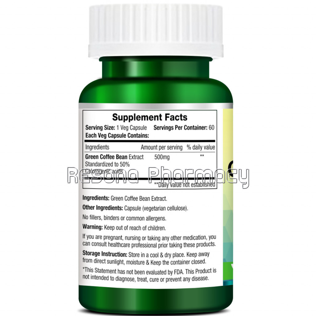 Green Coffee Beans 500 Mg